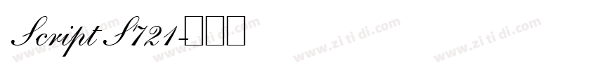 Script S721字体转换
